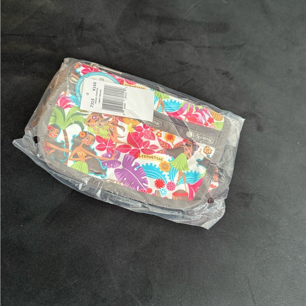 LeSportsac ~Hawaii Exclusive Print~ travel cosmetic pouch - Picture 3 of 6